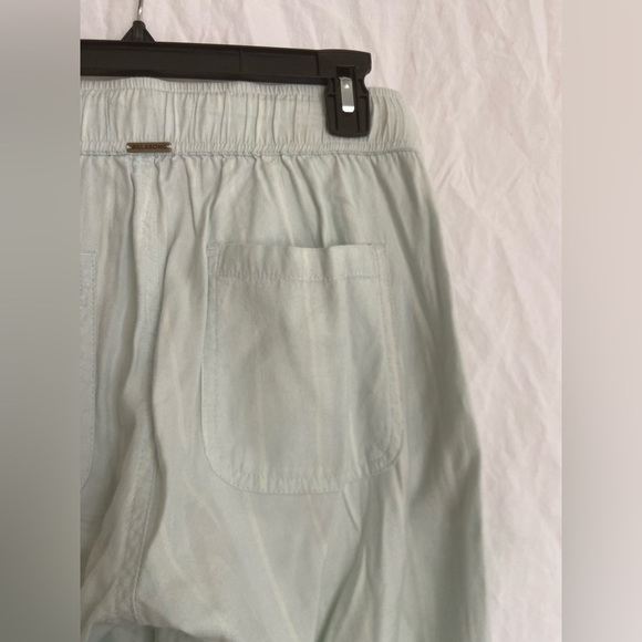 Billabong Light Green Casual beach Pants linen blend Size Medium - Picture 11 of 15